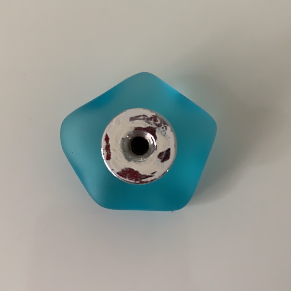 Blue glass drawer pulls - Picture 3 of 6